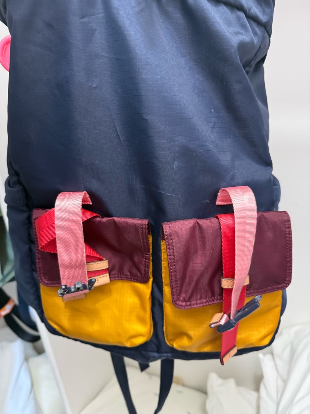 Tory Burch - Riptide Navy Mesh Backpack - Picture 5 of 10